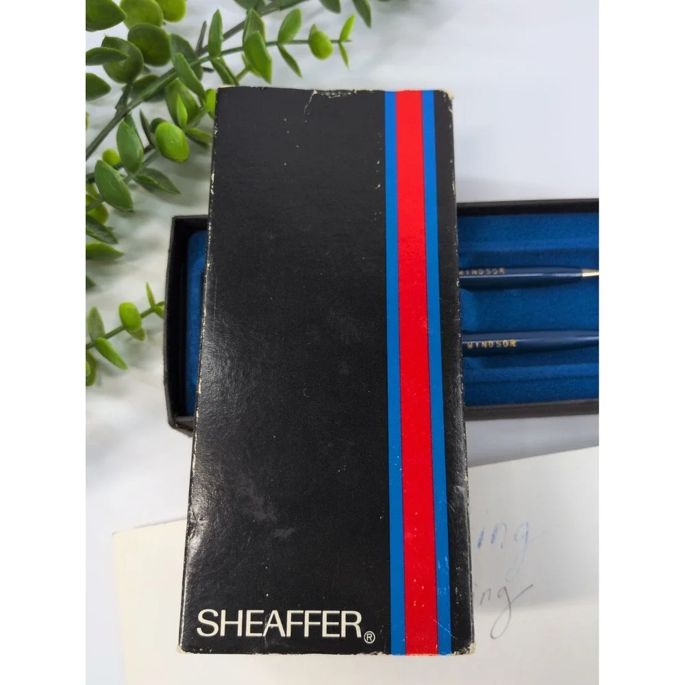 VNT SET IN BOX🚨Sheaffer Ballpoint Pen (NeedsInk) Mechanical Pencil Classic Blue